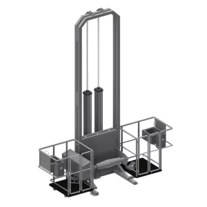 Pneumatic Hide Puller with Dual Platforms